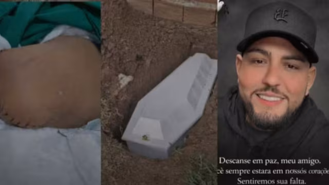 Família faz segundo sepultamento após hospital esquecer perna amputada de motociclista em Várzea Grande