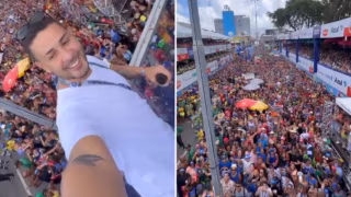 Carlinhos Maia é vaiado ao subir em trio do Galo da Madrugada no Carnaval de Recife