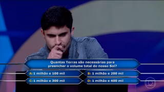Engenheiro erra pergunta sobre o Sol e cai no “Quem Quer Ser um Milionário?”