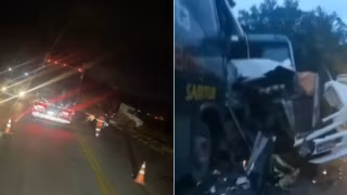 Vídeo: chuva e acidentes provocam interdições e travam a BR-381 e a MGC-129