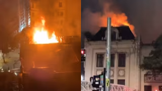 Incêndio atinge prédio da Faculdade de Direito da USP no Centro de São Paulo