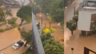 Vídeo: Rio Pomba atinge mais de seis metros e deixa ruas de Cataguases (MG) debaixo d’água