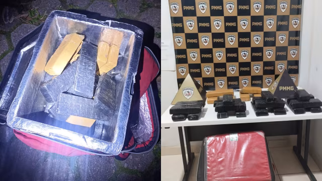 Jovem é preso com 25 barras de maconha em mochila de delivery em Timóteo