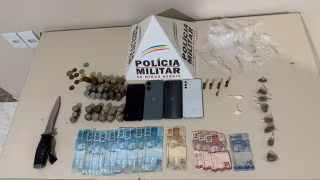 PM prende dois homens e apreende drogas, munições e dinheiro em São João do Oriente