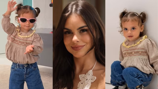 Amanda Kimberlly mostra novas fotos de Helena, filha de Neymar