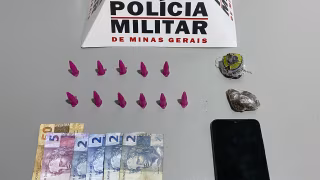 PM prende dois suspeitos de tráfico e apreende cocaína e maconha em Belo Oriente