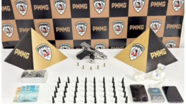 PM prende dois homens e apreende cocaína e pistola durante operação no Vale do Aço