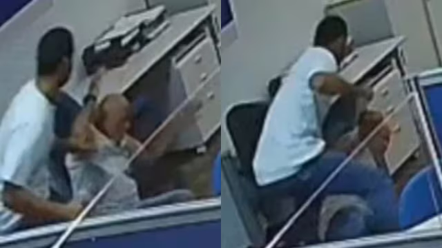 Servidor do INSS, de 73 anos, é espancado por policial civil dentro de agência em Goiânia