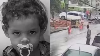 Vídeo mostra atropelamento que matou menino de quatro anos em frente à escola em Caratinga