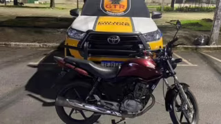 Jovem é detido na BR-458 em Ipatinga com motocicleta suspeita de adulteração