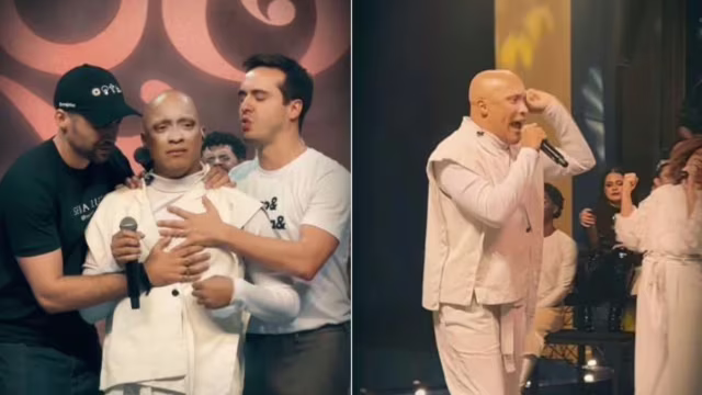 Com câncer, ex-cantor do Raul Gil emociona ao voltar aos palcos em espetáculo em SP