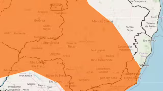 INMET emite alerta laranja para chuvas intensas em 71 cidades de Minas Gerais