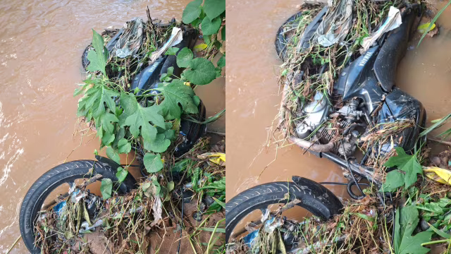 Homem é preso após furtar motocicleta e esconder veículo em córrego em Timóteo