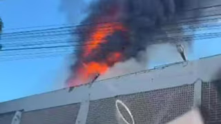 Bombeiros detém princípio de incêndio em área de manutenção do Hospital Márcio Cunha, em Ipatinga