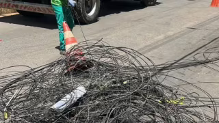 Cemig retira 63,5 toneladas de cabos clandestinos em postes de Minas