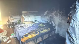 Morador fica ferido após incêndio em residência sob suspeita de crime em Contagem