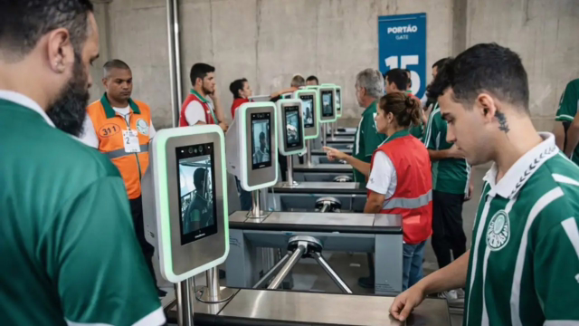 Biometria facial avança nos estádios, promete reduzir fraudes e reacende debate sobre privacidade