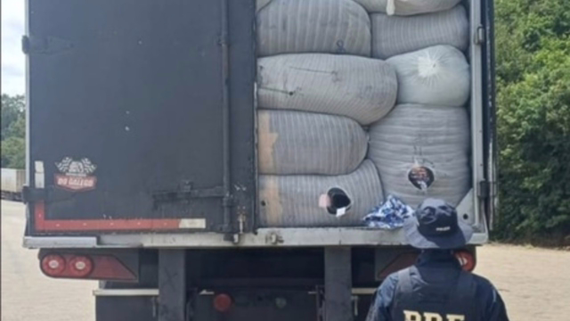 PRF apreende carga de mercadorias estrangeiras sem nota fiscal na BR-251, em MG