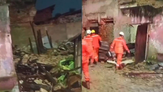 Desabamento na Comunidade do Pilar atinge moradias durante chuva no Centro do Recife