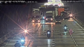 Engavetamento com dois caminhões e dois carros interdita Rodoanel em túnel na Grande SP