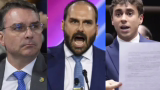 Troca de acusações entre Eduardo Bolsonaro e Nikolas Ferreira expõe disputa pelo comando do bolsonarismo