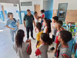 Gestão estadual do Jovens Mineiros Sustentáveis visita escolas municipais de Timóteo