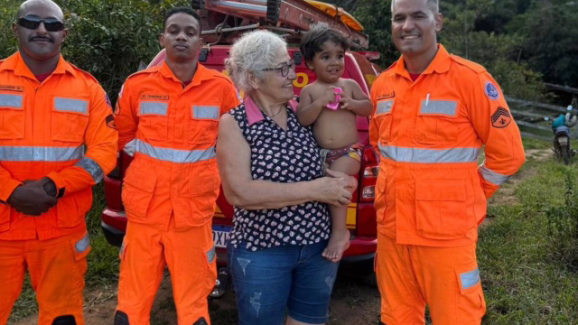 Idosa e neto de 2 anos mobilizam bombeiros após sumirem em área rural de São Domingos do Prata