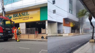 Incêndio atinge supermercado em Timóteo