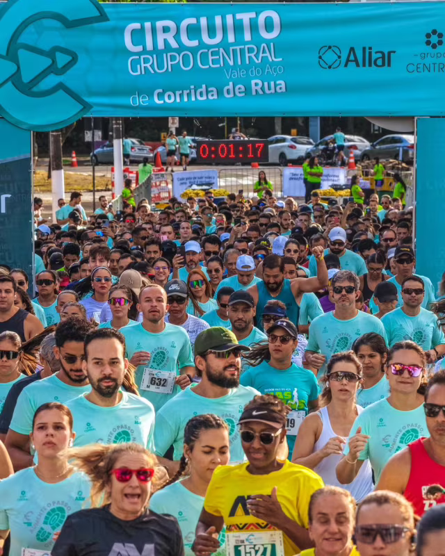 Timóteo recebe 1.300 corredores em etapa do Circuito Central Vale do Aço de Corrida de Rua