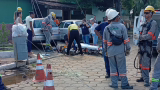 Funcionário de terceirizada da Cemig sofre choque elétrico durante trabalho no Vale do Aço