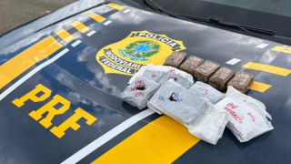 PRF apreende drogas de alto valor em ônibus na BR-365, em MG