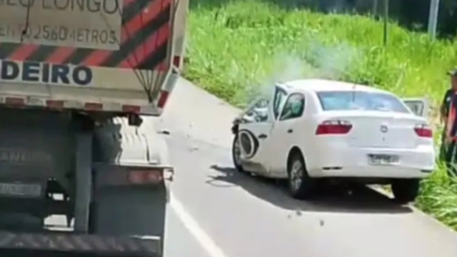 Acidente na BR-381 com carro da Band Minas deixa cinegrafista morto e repórter em estado grave