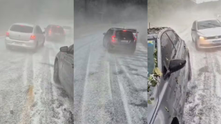 Granizo cobre estrada entre Piedade e Ibiúna e temporal danifica mais de 100 casas