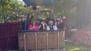 Balão tripulado faz pouso emergencial no quintal de casa na Califórnia