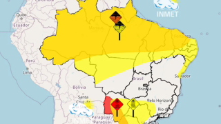 Inmet emite alertas de chuva intensa e onda de calor no feriado de Tiradentes