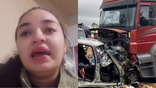 Mulher pede ajuda para trasladar corpos de seis familiares mortos em acidente na BR-251, em Salinas