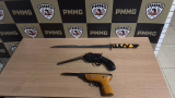 Idoso é preso por posse ilegal de armas após ocorrência de lesão corporal em Piedade de Caratinga