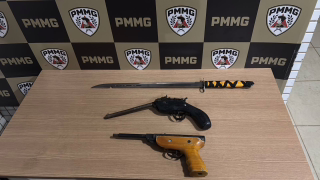 Idoso é preso por posse ilegal de armas após ocorrência de lesão corporal em Piedade de Caratinga