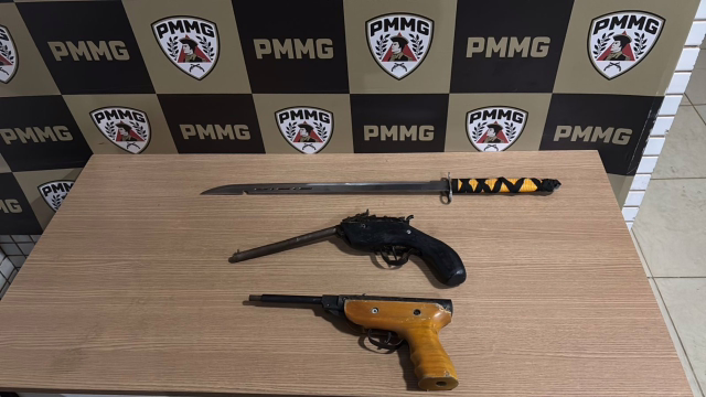 Idoso é preso por posse ilegal de armas após ocorrência de lesão corporal em Piedade de Caratinga