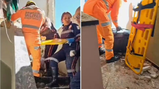 Avião de pequeno porte colide com prédio e cai no bairro Silveira, em BH; cinco ocupantes são socorridos em estado grave
