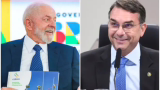 Pesquisa indica Flávio Bolsonaro numericamente à frente de Lula no 2º turno; cenário é de empate técnico