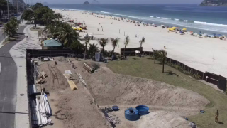 PF faz operação contra ocupação irregular e obras sem licença na Praia do Pepê, no Rio