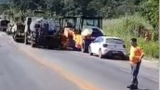 Obras na BR-381 em MG  geram retenções de até 2 horas
