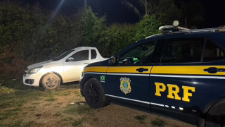 GM Montana furtada em SP é recuperada pela PRF na BR-381 em MG