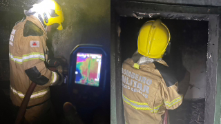 Incêndio destrói parte de casa em Bela Vista de Minas; imóvel é isolado por risco estrutural
