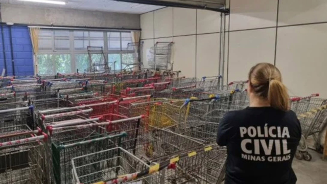 Polícia Civil recolhe 120 carrinhos de supermercado em BH e região para conter furtos