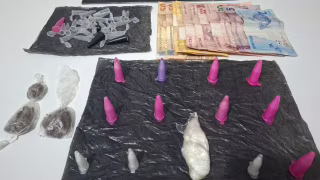 Operação da PM prende suspeito de tráfico e apreende cocaína, maconha e dinheiro em Timóteo