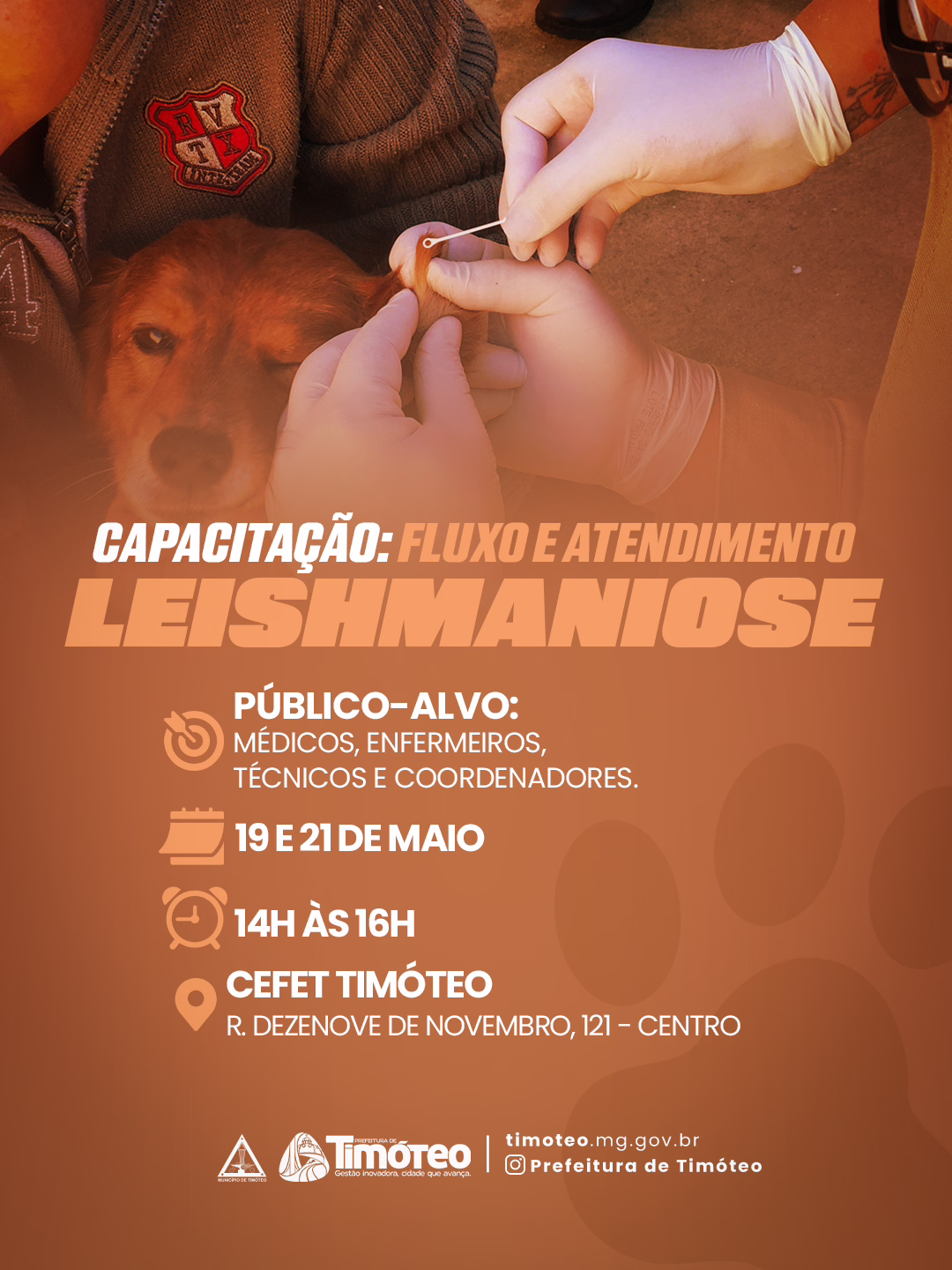 18.05 - Release PMT - Leishmaniose em humanos será tema de qualificação para profissionais de Saúde em Timóteo