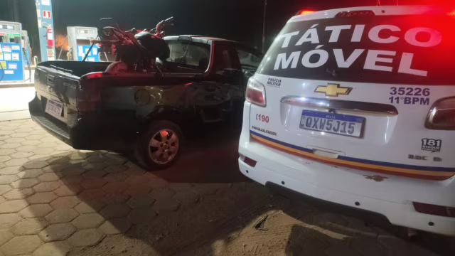PM apreende moto com sinais de clonagem na zona rural de Simonésia; condutor é levado à Delegacia