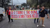 Manifestação de metalúrgicos cobra mudanças contra regime de escala da ArcelorMittal em João Monlevade